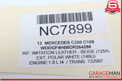 08-18 Mercedes W204 C250 C300 Front Left Side Door Control Module Unit OEM