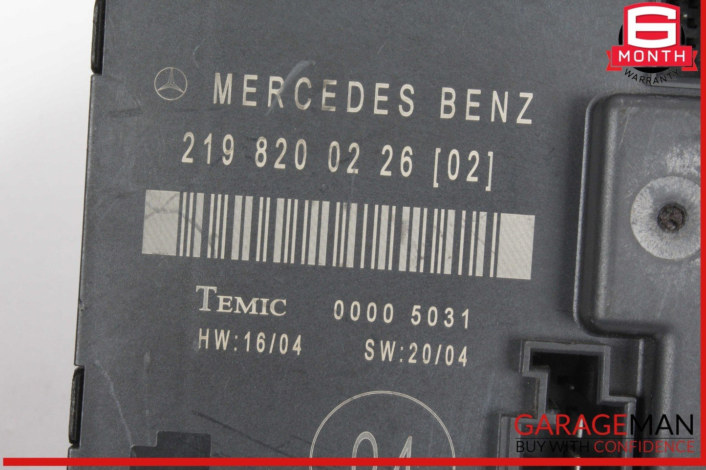 06-11 Mercedes W219 CLS550 Rear Left Side Door Control Module 2198200226 OEM