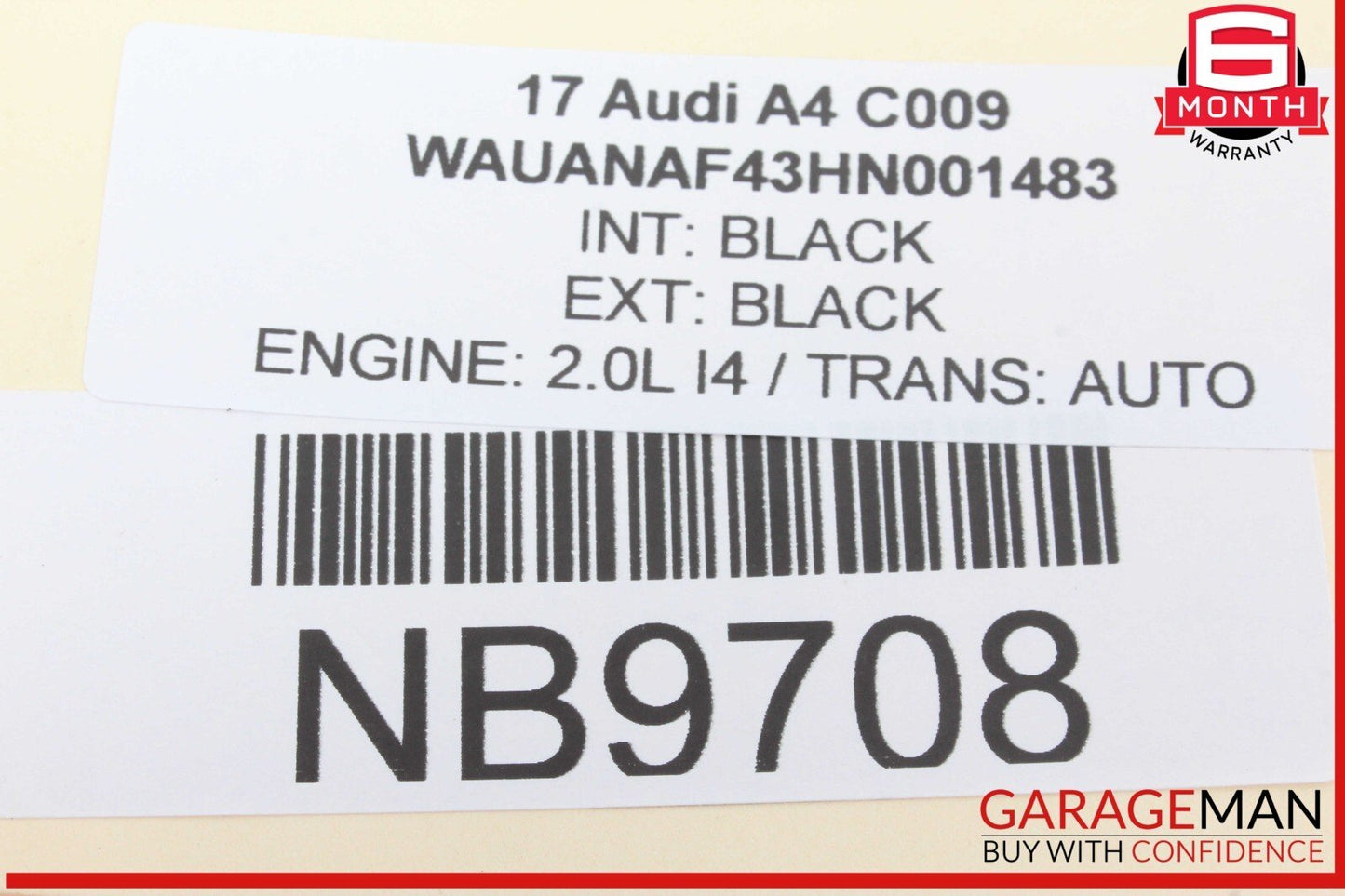 17-24 Audi A4 Front Right Passenger Side Seat Occupant Sensor Module 4M0959339