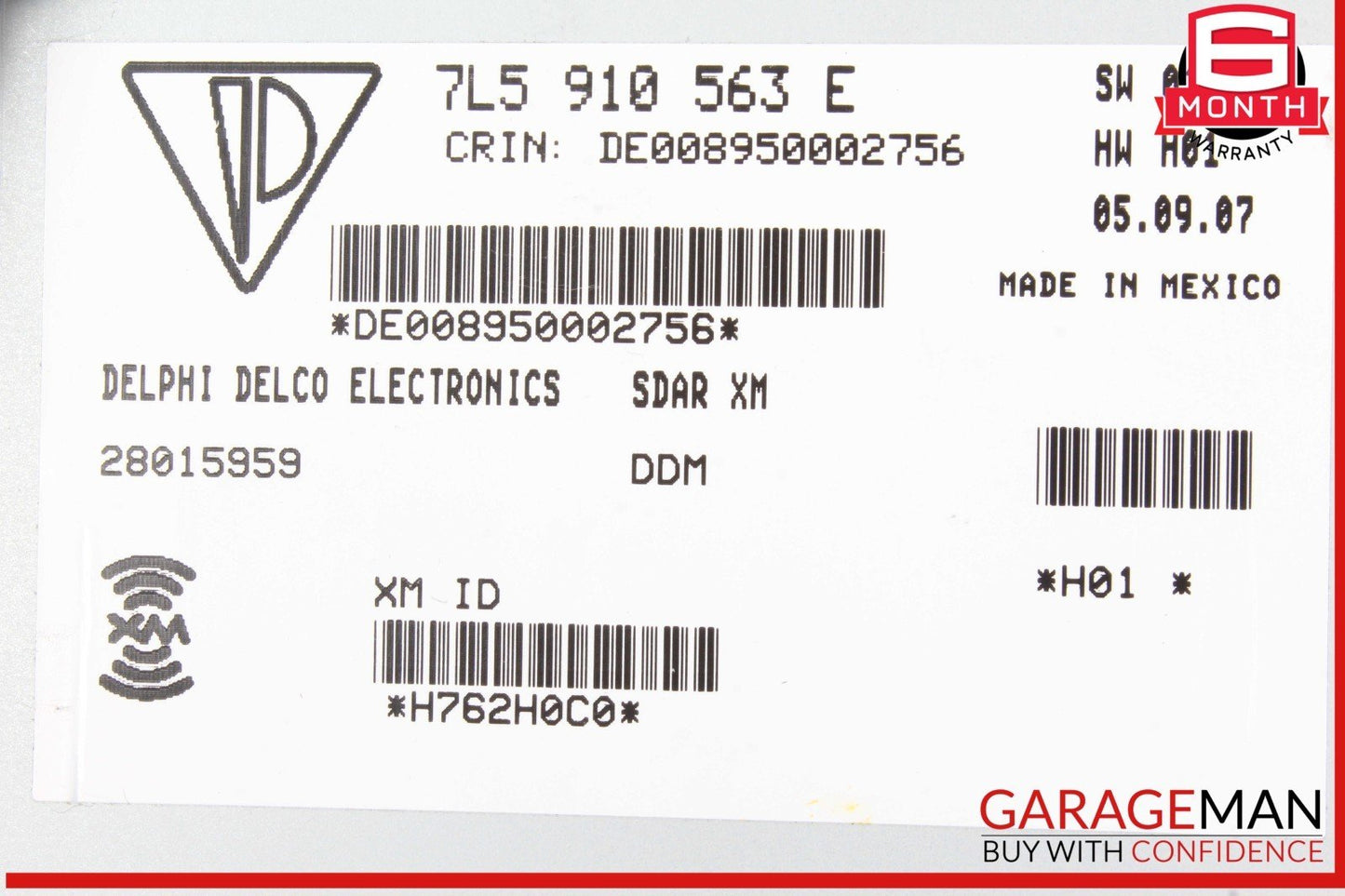 03-10 Porsche Cayenne S 955 957 Sirius Satellite Radio Receiver Module Unit OEM