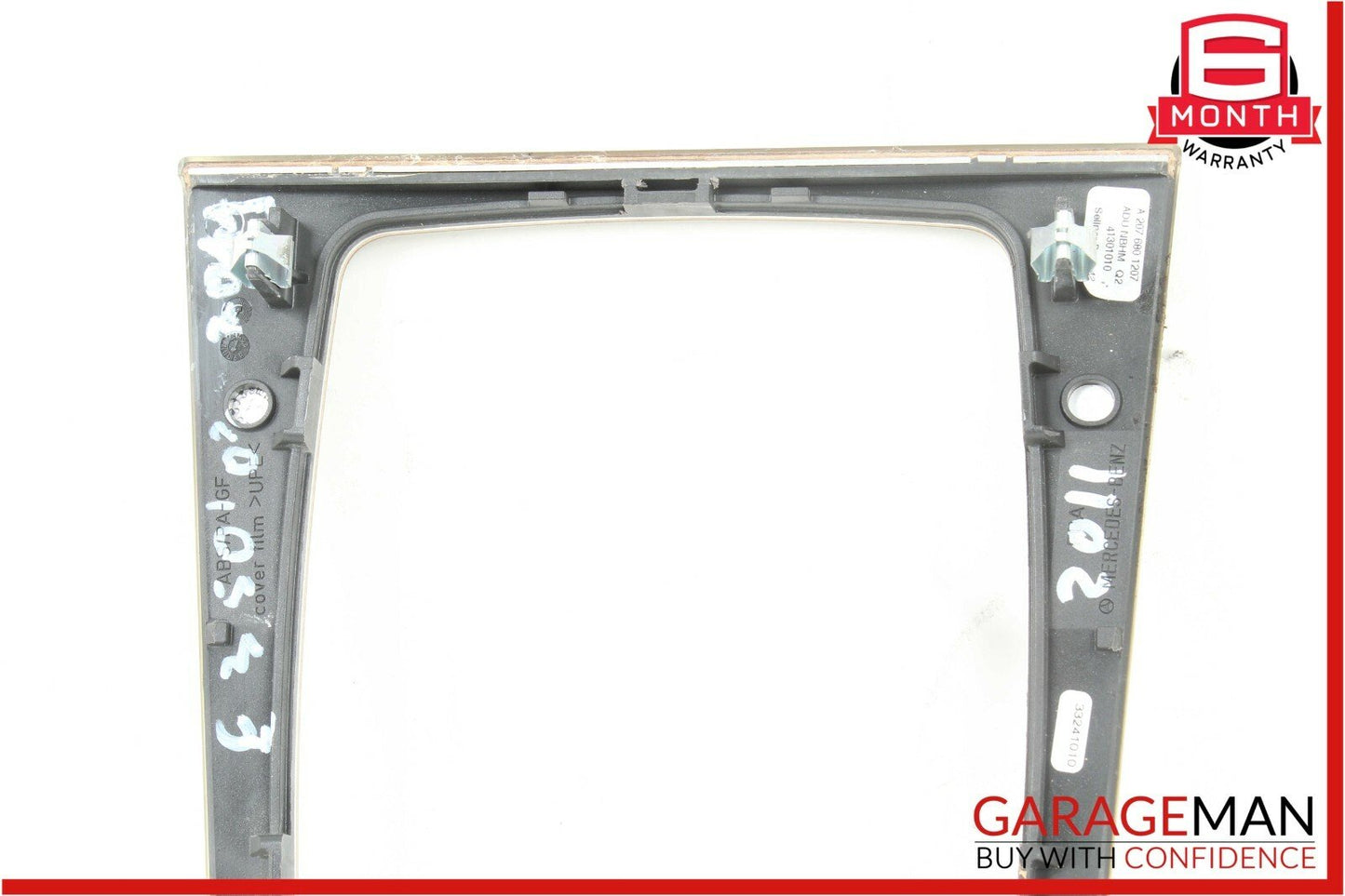 10-13 Mercedes W207 E350 E550 Center Console Shift Shifter Bezel Trim Wood OEM