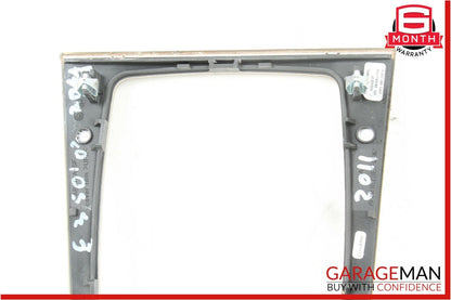 10-13 Mercedes W207 E350 E550 Center Console Shift Shifter Bezel Trim Wood OEM