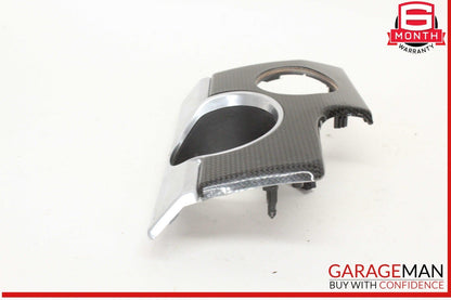 10-16 Porsche Panamera 970 E-Hybrid Dash Ignition Bezel Cover Trim Carbon Fiber
