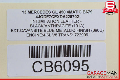 13-19 Mercedes X166 GL450 GLS550 Front Left Side Dashboard Trim Cover Wood OEM