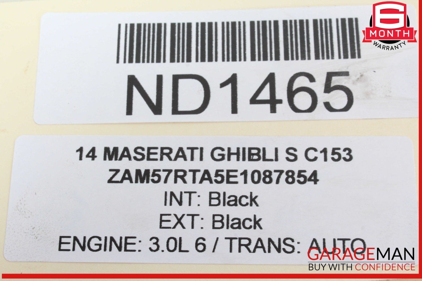 14-20 Maserati Ghibli S M157 Brake Master Cylinder Power Booster 670006653 OEM