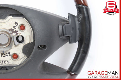 10-13 Mercedes W221 S550 S63 AMG Steering Wheel w/ Paddle Shifters Assembly Wood