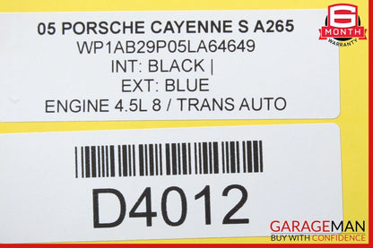 03-06 Porsche Cayenne 955 4.5 Rear Diff Differential Axle Carrier 4460310016 OEM