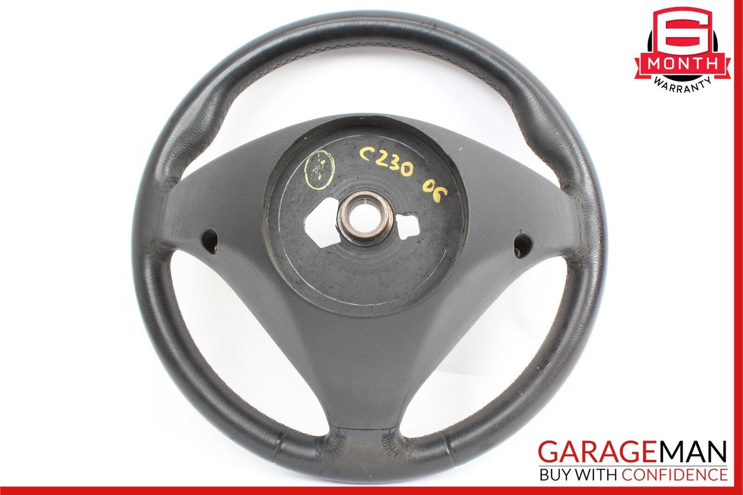 05-07 Mercedes C230 SLK280 SLK350 Sport Steering Wheel Black OEM