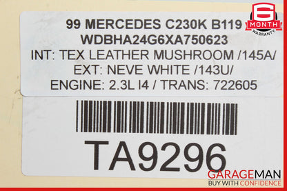 98-00 Mercedes C230 SLK230 Power Steering Pump Reservoir Assembly OEM
