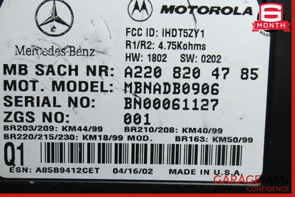 00-06 Mercedes CLK500 ML320 S500 CL55 AMG Voice Command Control Module Unit OEM