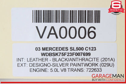 03-12 Mercedes R230 SL500 CL600 Front Right Side Door Window Regulator Motor OEM
