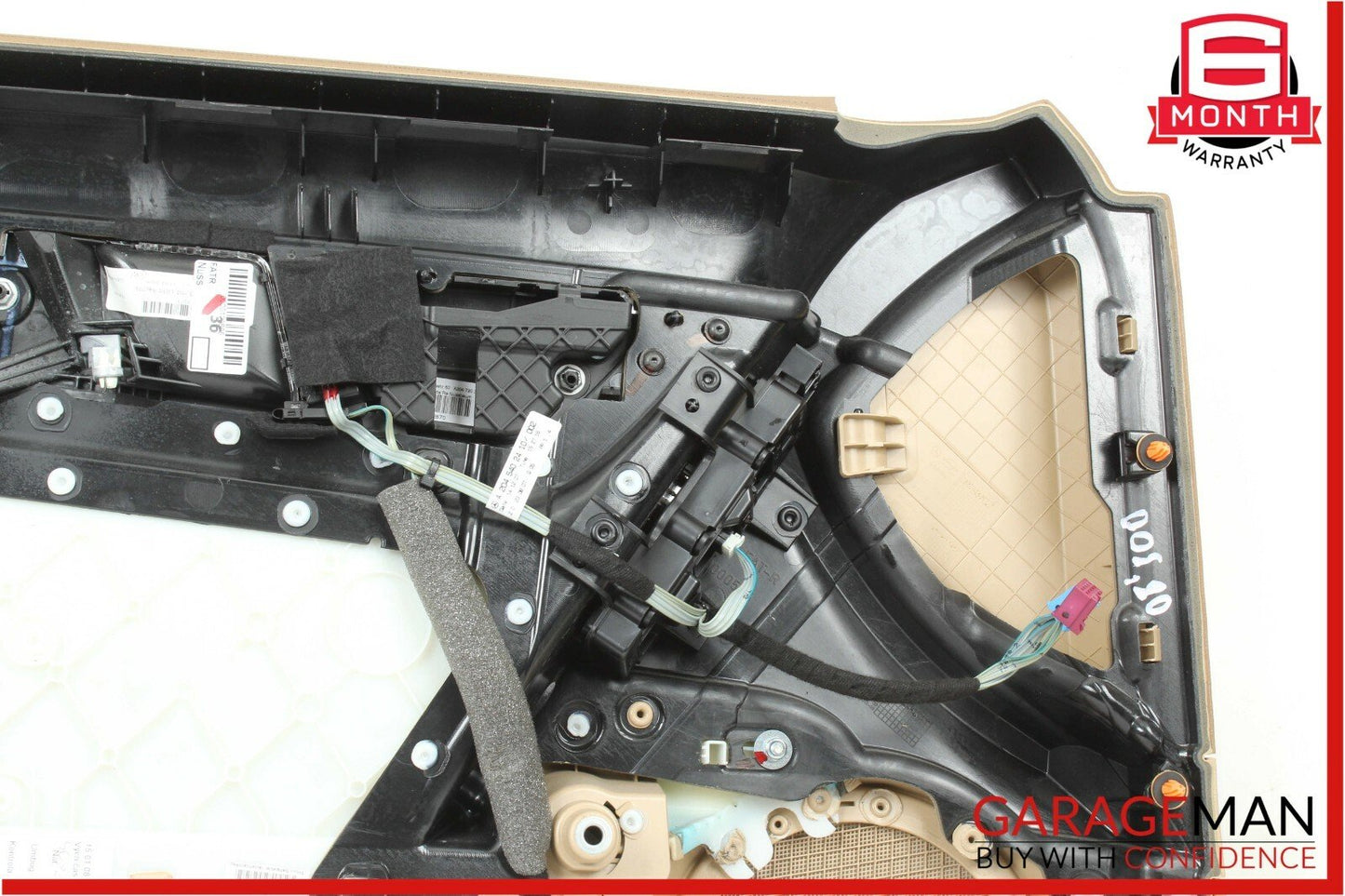08-14 Mercedes W204 C250 C300 Front Right Side Interior Door Panel Trim Brown