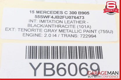 15-20 Mercedes W205 C300 C400 GLC300 Dash Headlight Switch Control Module OEM