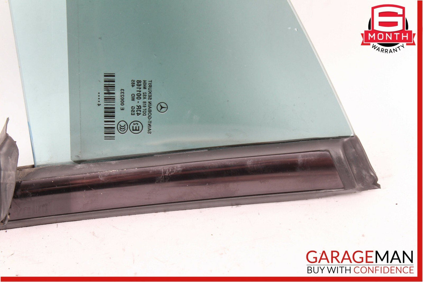 06-11 Mercedes W219 CLS500 Rear Left Side Quarter Window Glass Panel Assembly