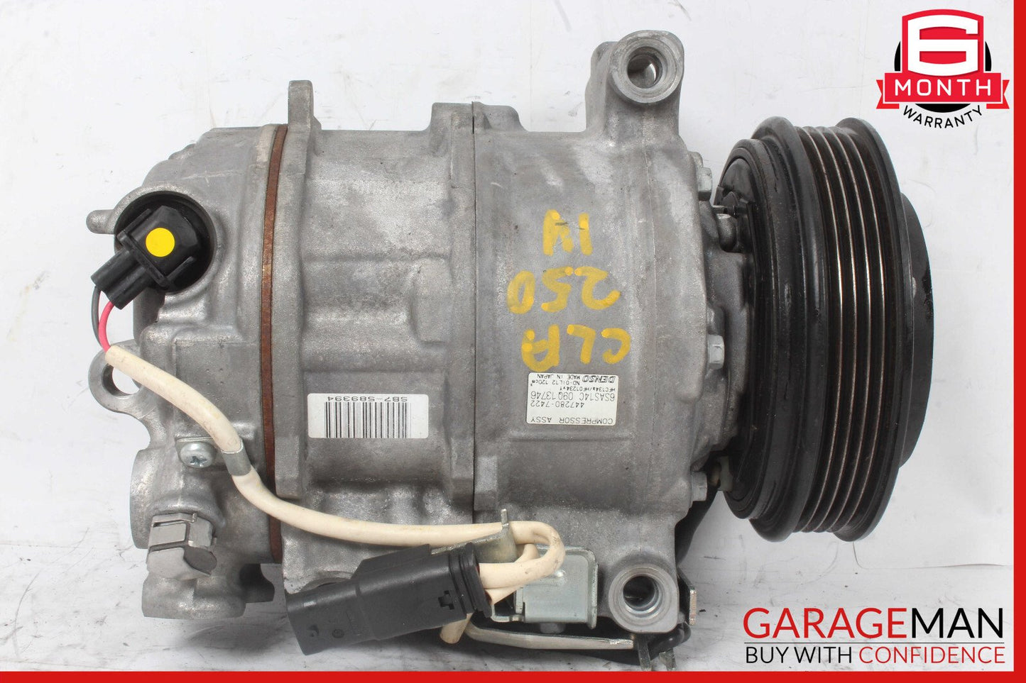 14-18 Mercedes W117 CLA250 AC A/C Air Conditioning Compressor OEM