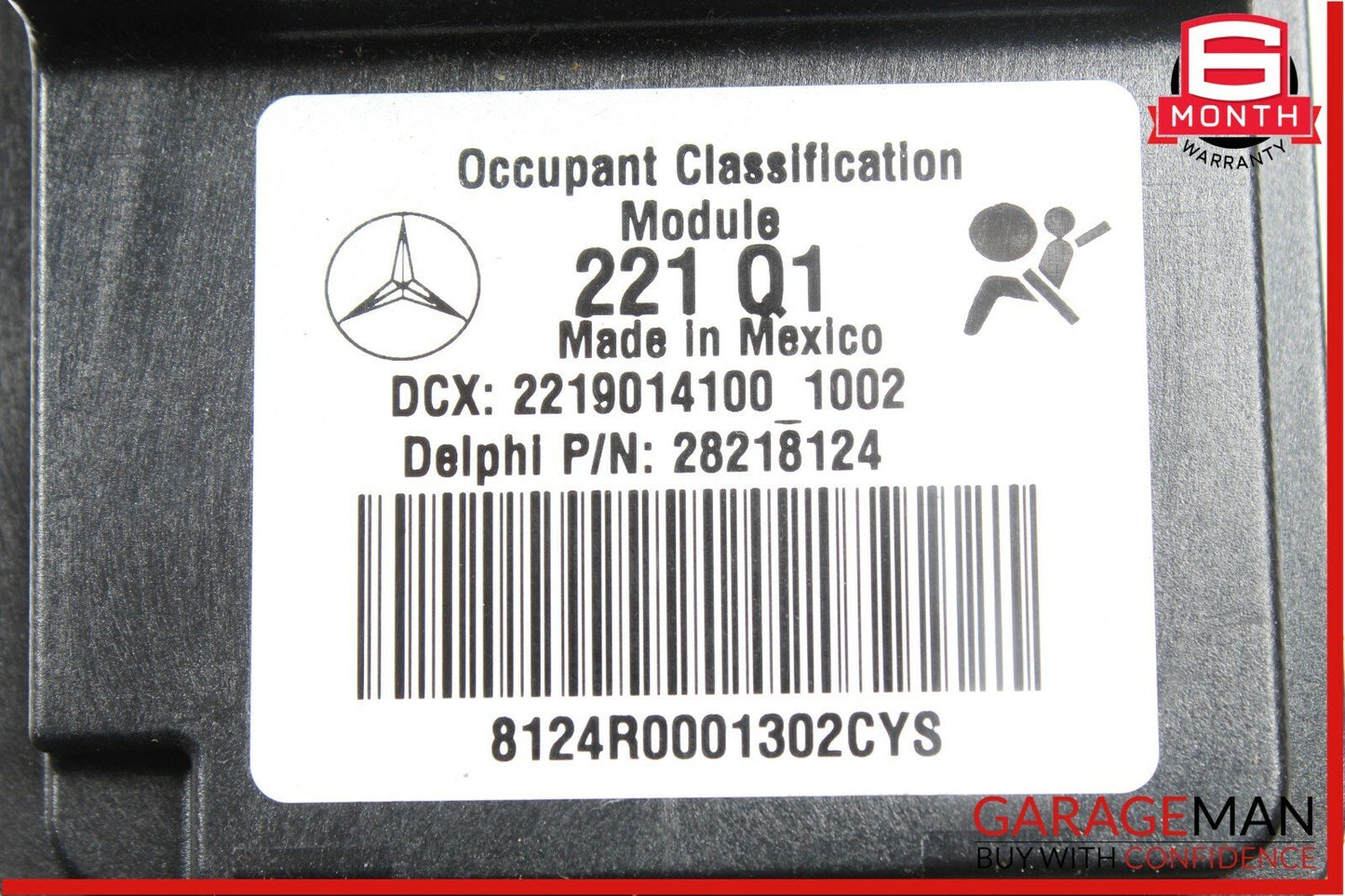 10-13 Mercedes W221 S63 AMG S550 Front Right Side Seat Occupant Sensor Module
