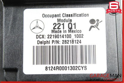10-13 Mercedes W221 S63 AMG S550 Front Right Side Seat Occupant Sensor Module