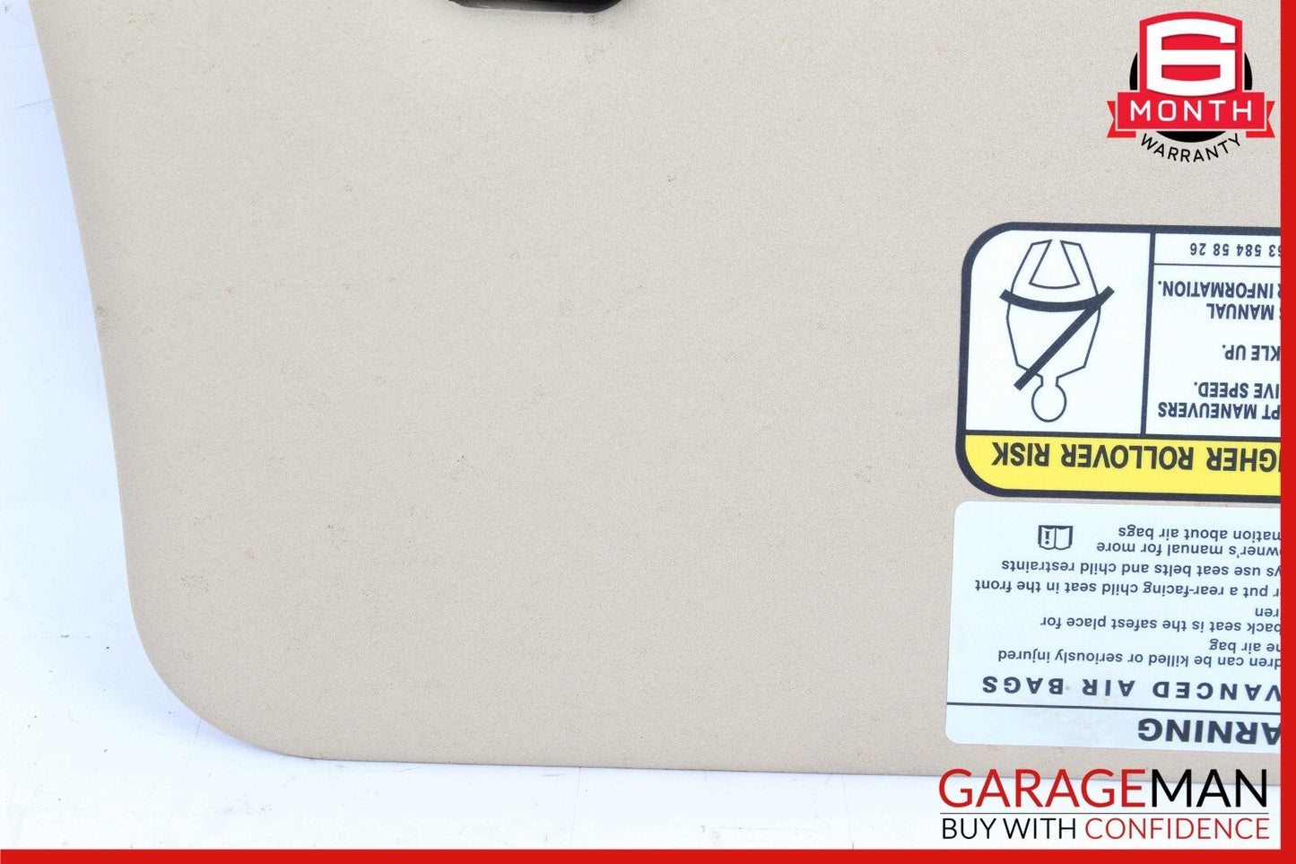 06-12 Mercedes X164 GL450 Front Left Side Sun Visor Sunvisor Shade Brown OEM