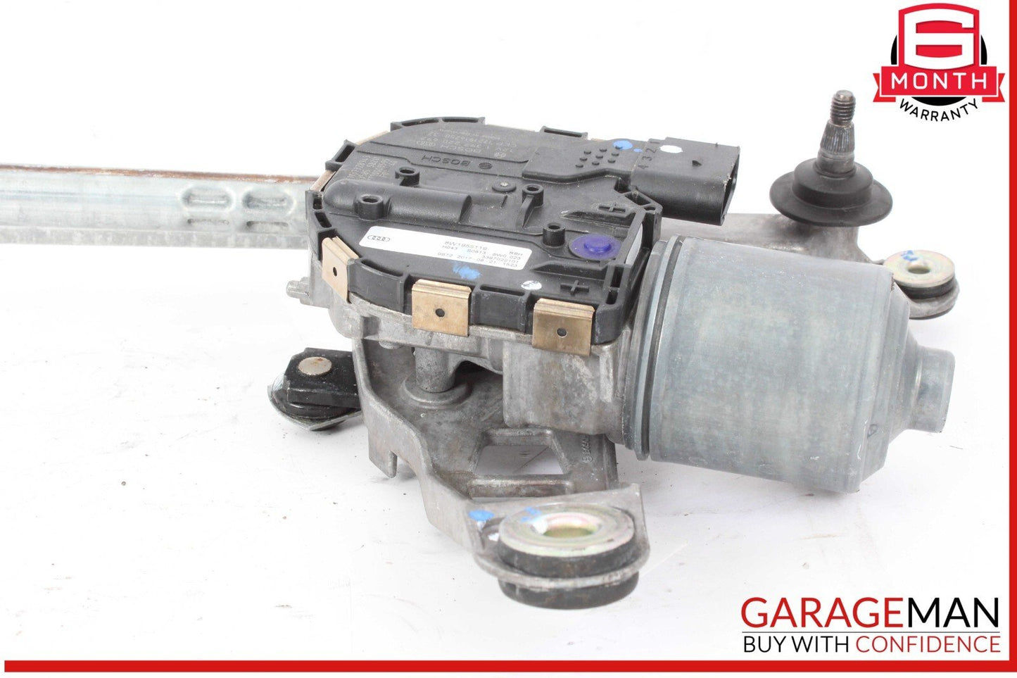 17-19 Audi A4 Front Windshield Wiper Transmission Linkage w/ Motor 8W1955023A