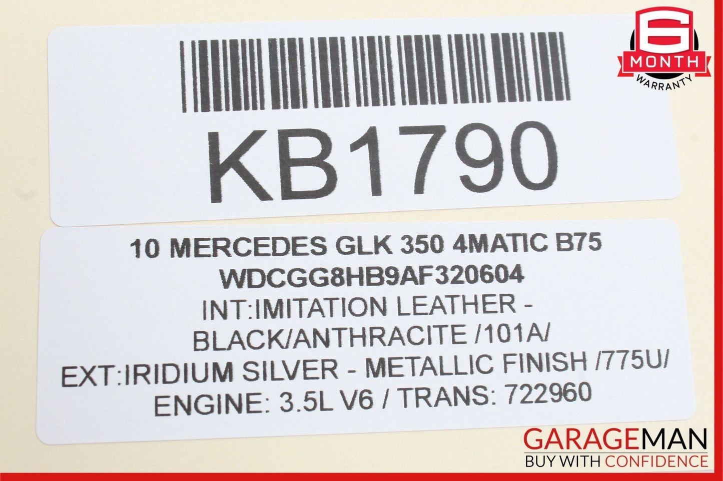 09-12 Mercedes X204 GLK350 Rear Tailgate Hatch Trunk Handle Switch Button OEM