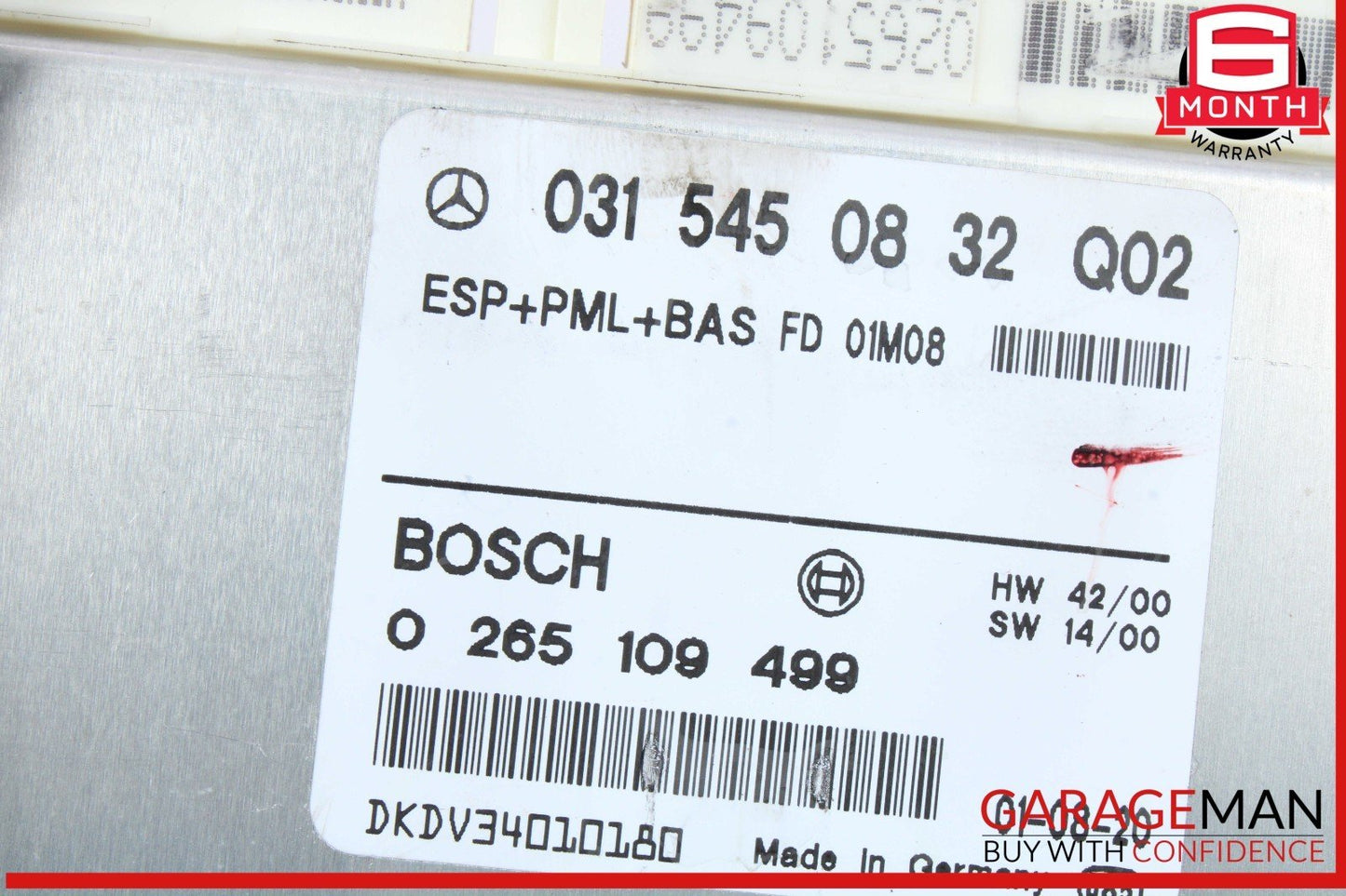98-02 Mercedes W210 E320 E55 AMG ESP ABS Computer Control Module Unit OEM