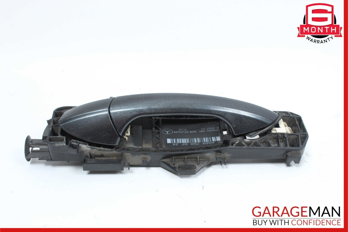 08-14 Mercedes W204 C350 C300 C63 AMG Rear Left Side Exterior Door Handle Gray