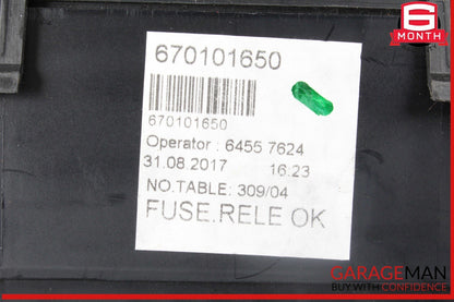 17-20 Maserati Levante M161 Rear Fuse Relay Box Junction Terminal OEM