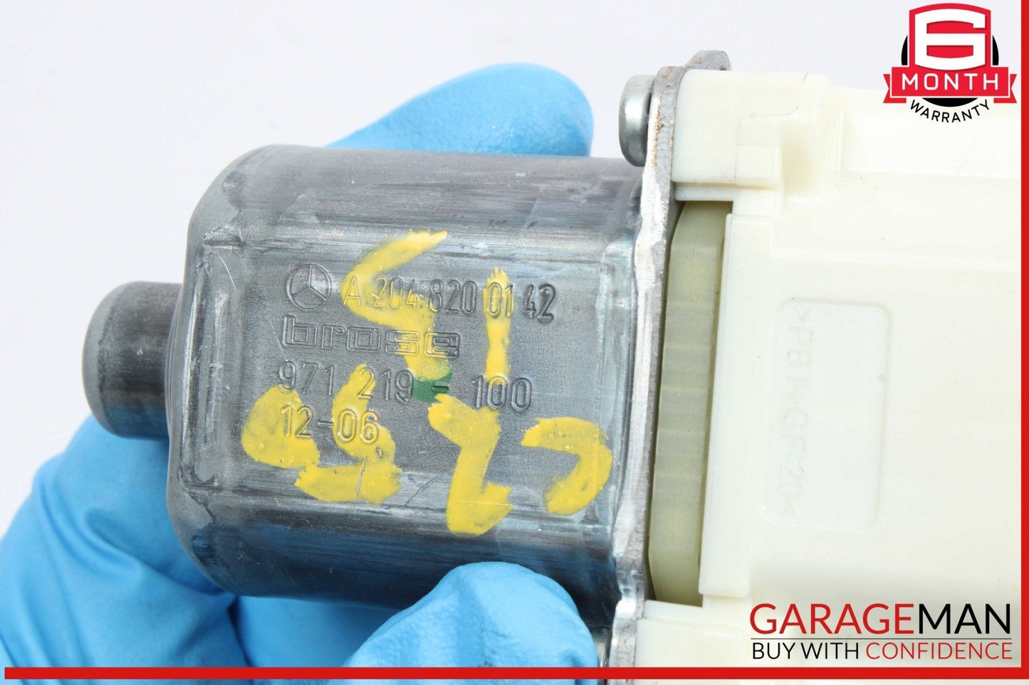 08-14 Mercedes W204 C250 Front Left Driver Side Door Window Regulator Motor OEM
