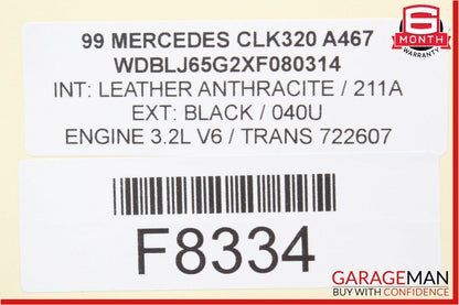 98-00 Mercedes W208 CLK320 SLK230 ASR ABS Computer Control Module Unit OEM