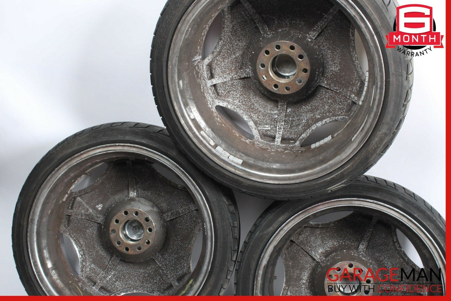 Mercedes W220 S500 S600 CL500 Staggered Wheel Tire Rim Set of 4 Pc R20 8.5x20
