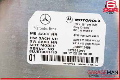 07-13 Mercedes W221 S550 CL550 Bluetooth Communication Controller Module OEM