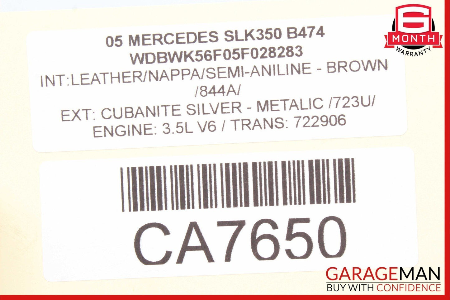 03-12 Mercedes R171 SLK350 R350 GL450 Engine Starter Motor 0061510501 OEM