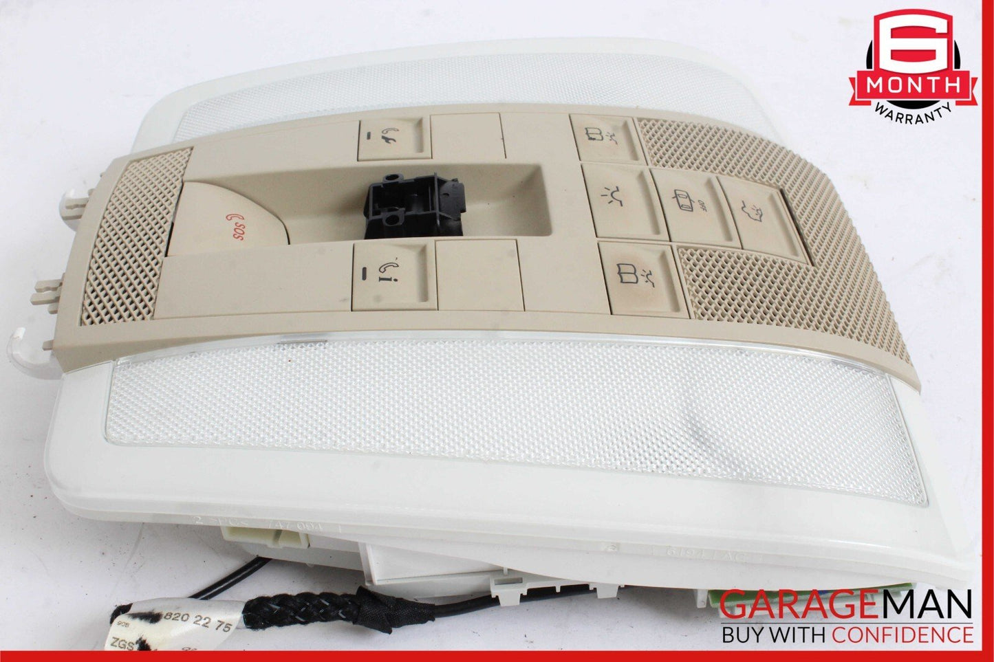11-14 Mercede W204 C250 C350 Front Overhead Dome Light Lamp Assembly Beige