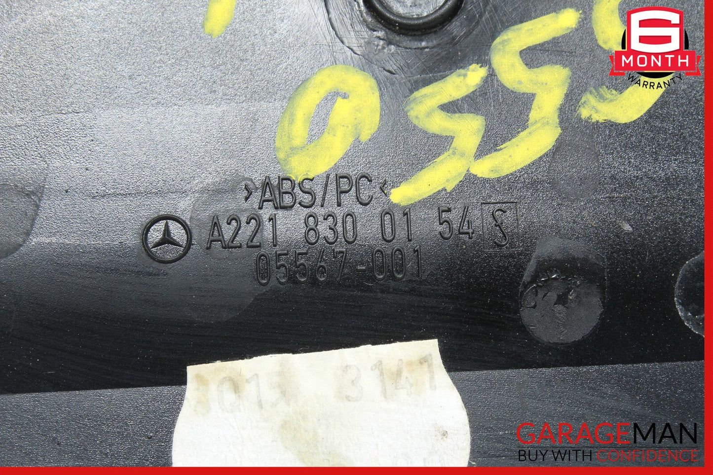 07-14 Mercedes W221 S550 Left Side Dashboard AC A/C Air Vent Black OEM