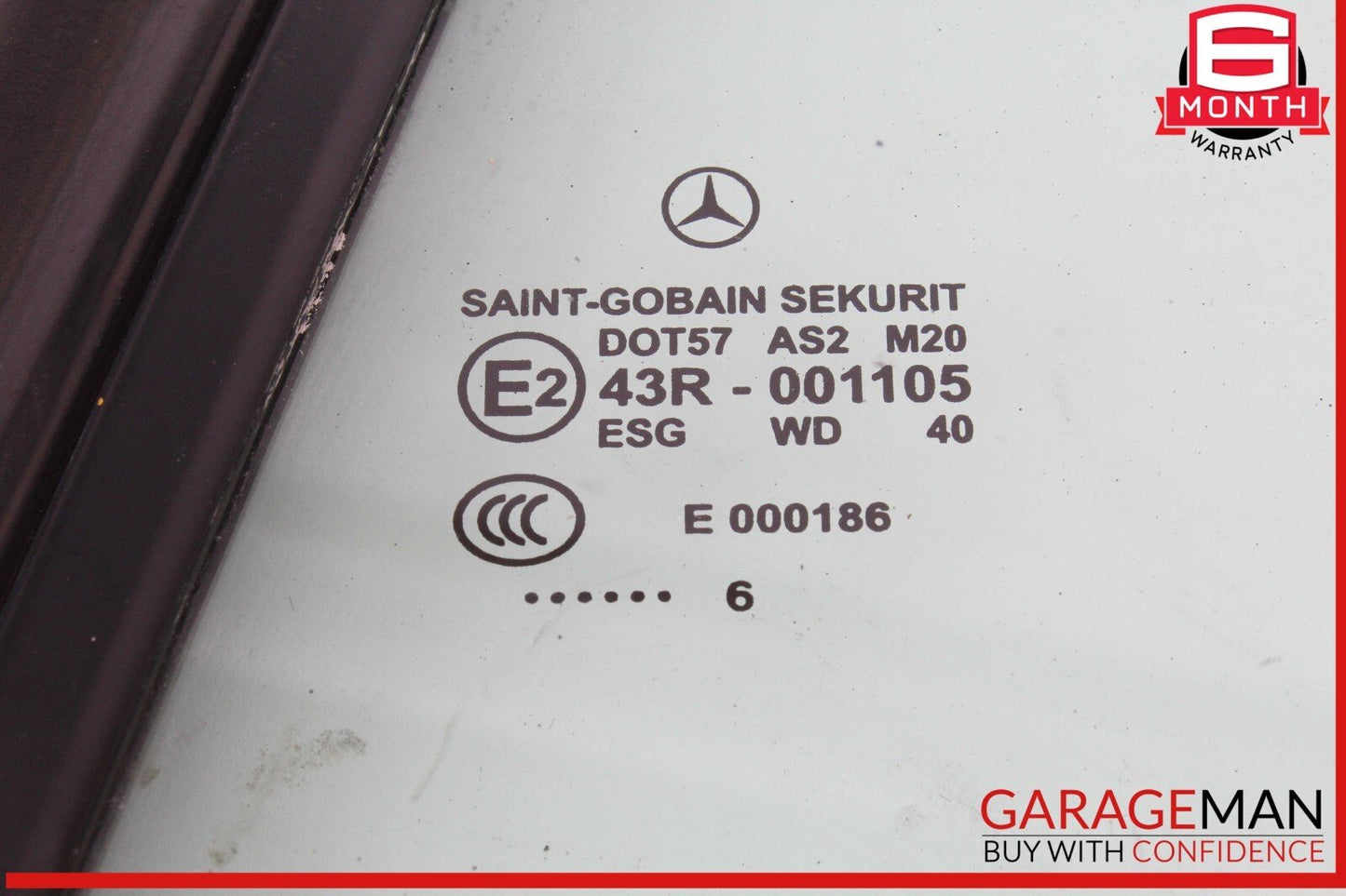 05-11 Mercedes R171 SLK350 Rear Left Side Door Quarter Window Glass OEM
