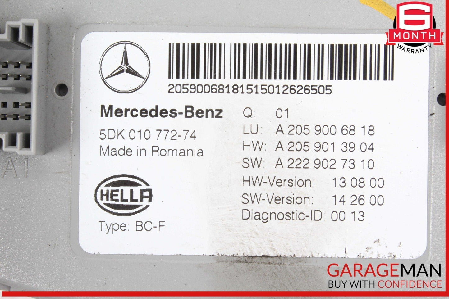 15-18 Mercedes W205 C300 C400 Dashboard Sam Signal Acquisition Module Unit OEM