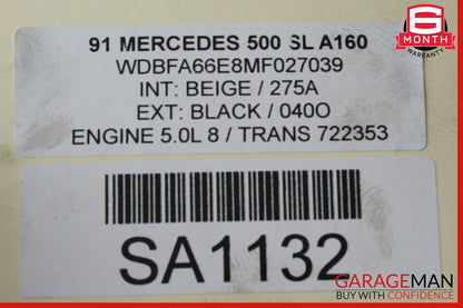 90-93 Mercedes R129 500SL Engine Motor Oil Pump 1191860201