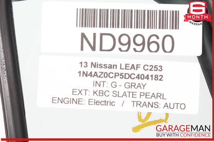 13-17 Nissan Leaf Rear Left Driver Side Door Vent Window Glass 43R001583 OEM