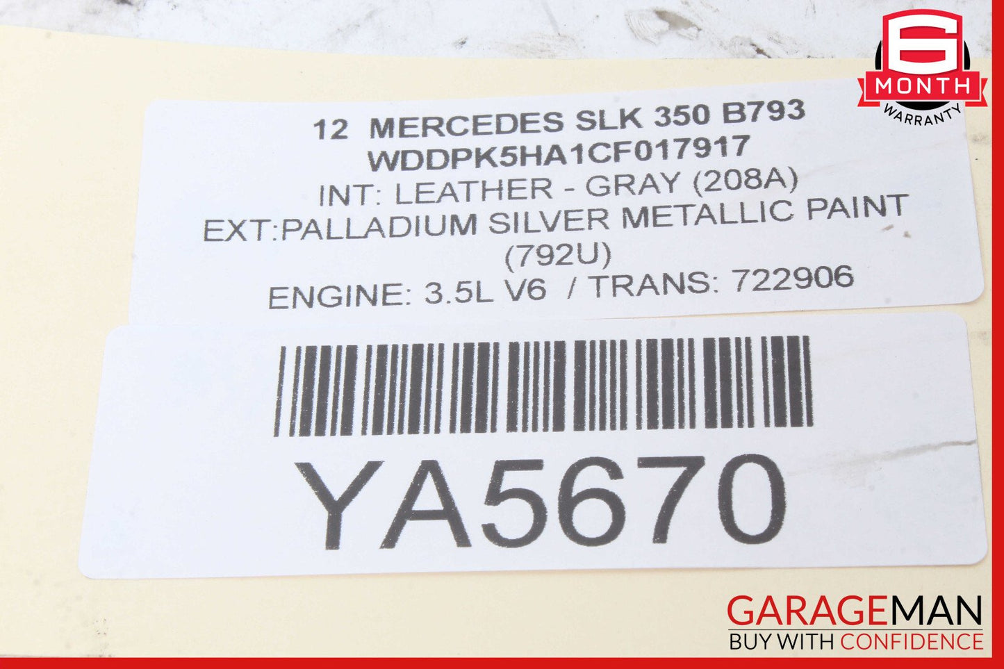 12-16 Mercedes R172 SLK350 Rear Right or Left Side Suspension Lower Control Arm