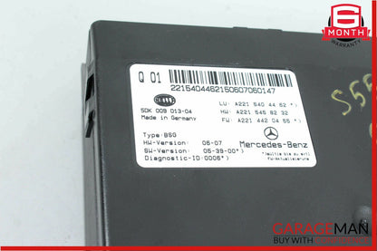 07-13 Mercedes W221 S550 S600 Electric Power Supply Control Fuse Box Module OEM