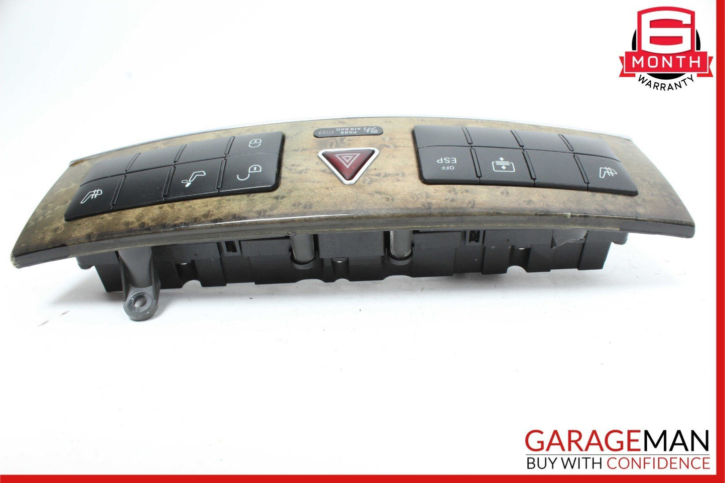 05-07 Mercedes W203 C230 C55 AMG Dash Control Switch Panel Bezel Trim Walnut