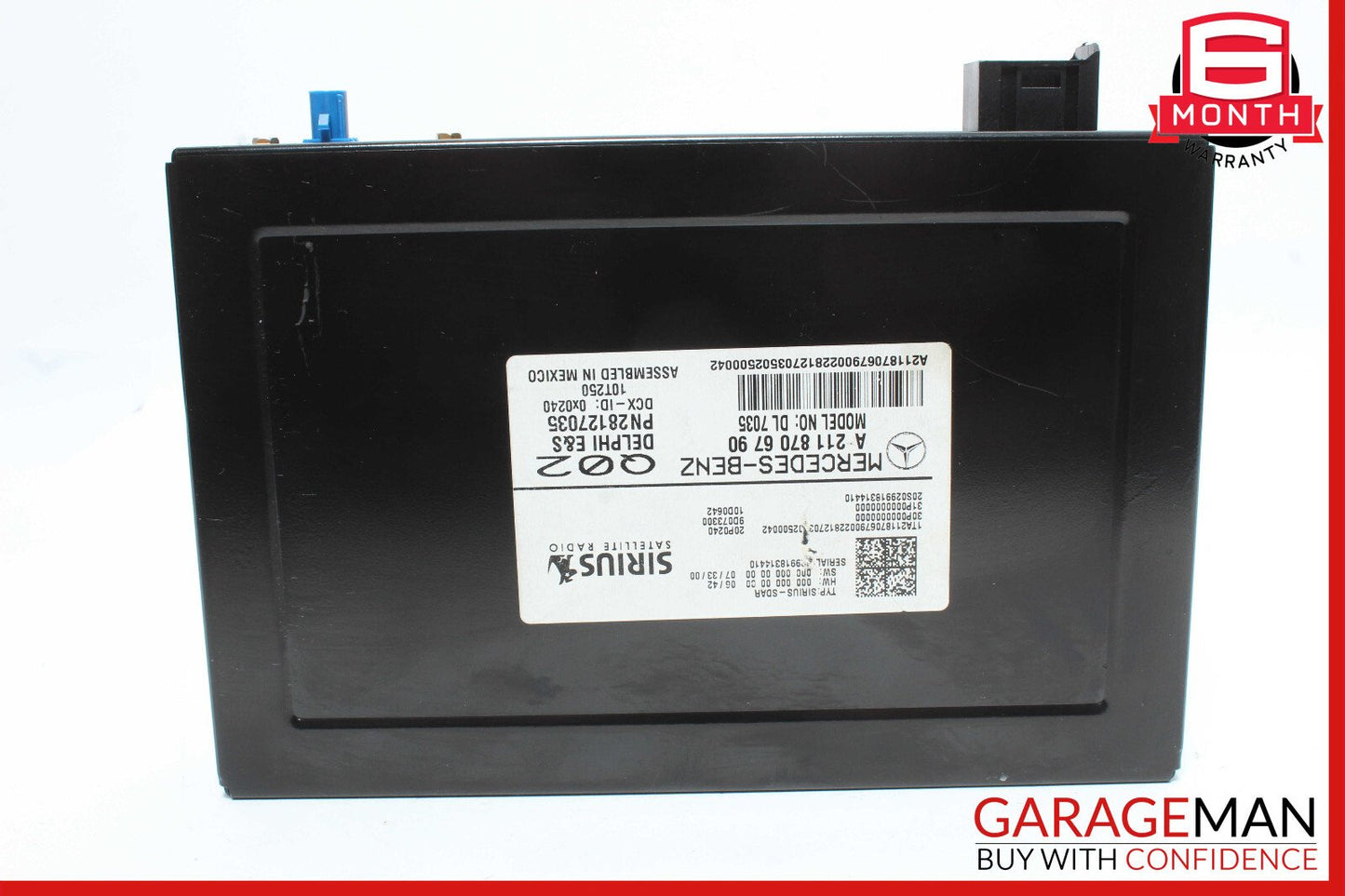 03-09 Mercedes C230 CLK350 SL55 AMG Sirius Satellite Radio Receiver 1698270162