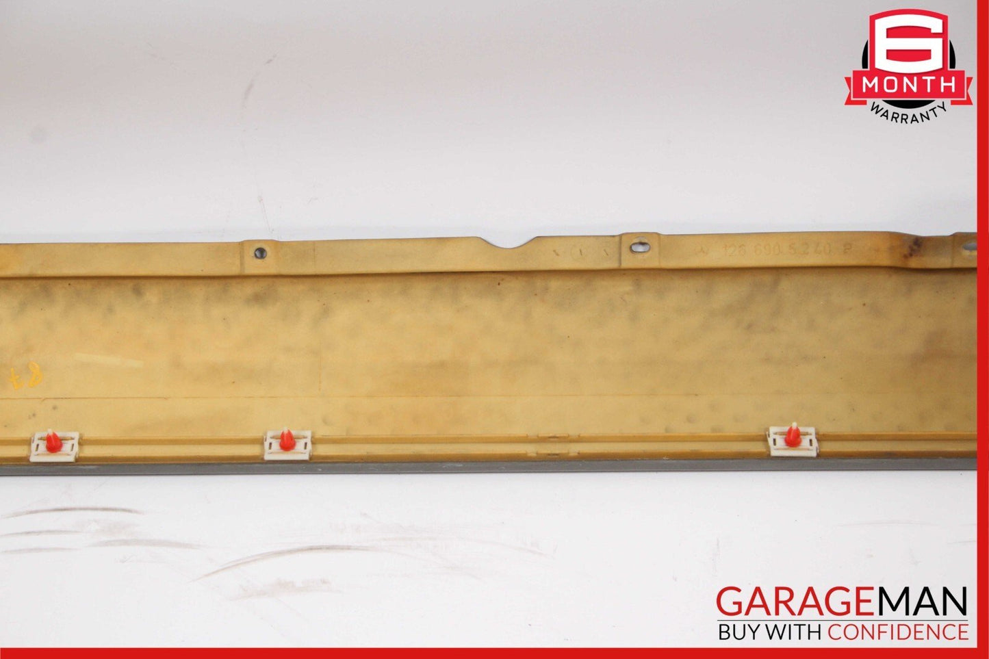 86-91 Mercedes W126 420SEL 560SEL Right Passenger Side Skirt Rocker Panel Silver