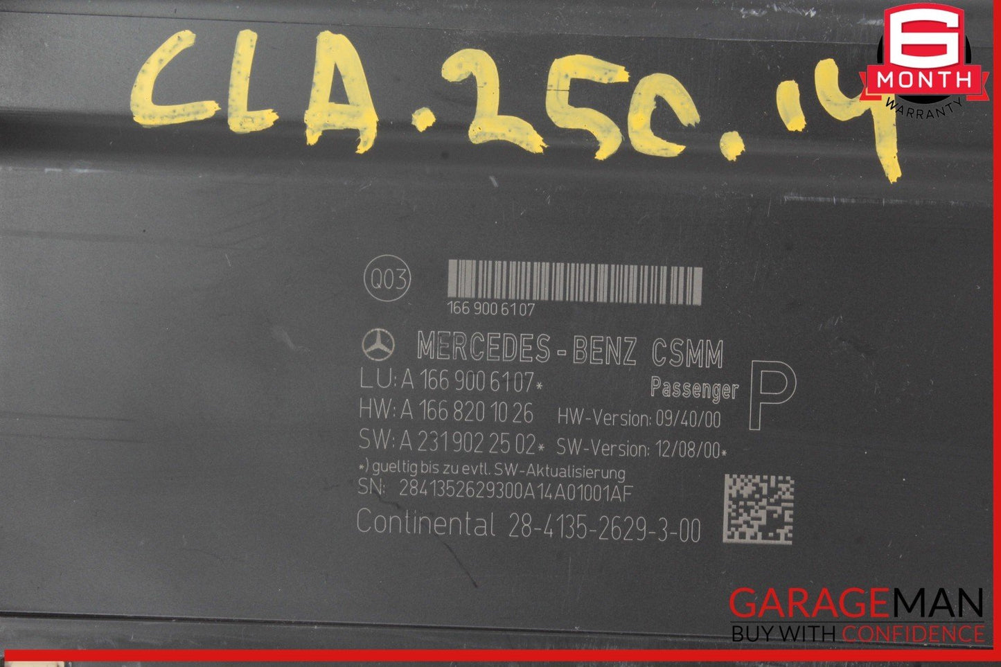 14-18 Mercedes W117 CLA250 Front Right Seat Control Module Unit 1669006107 OEM