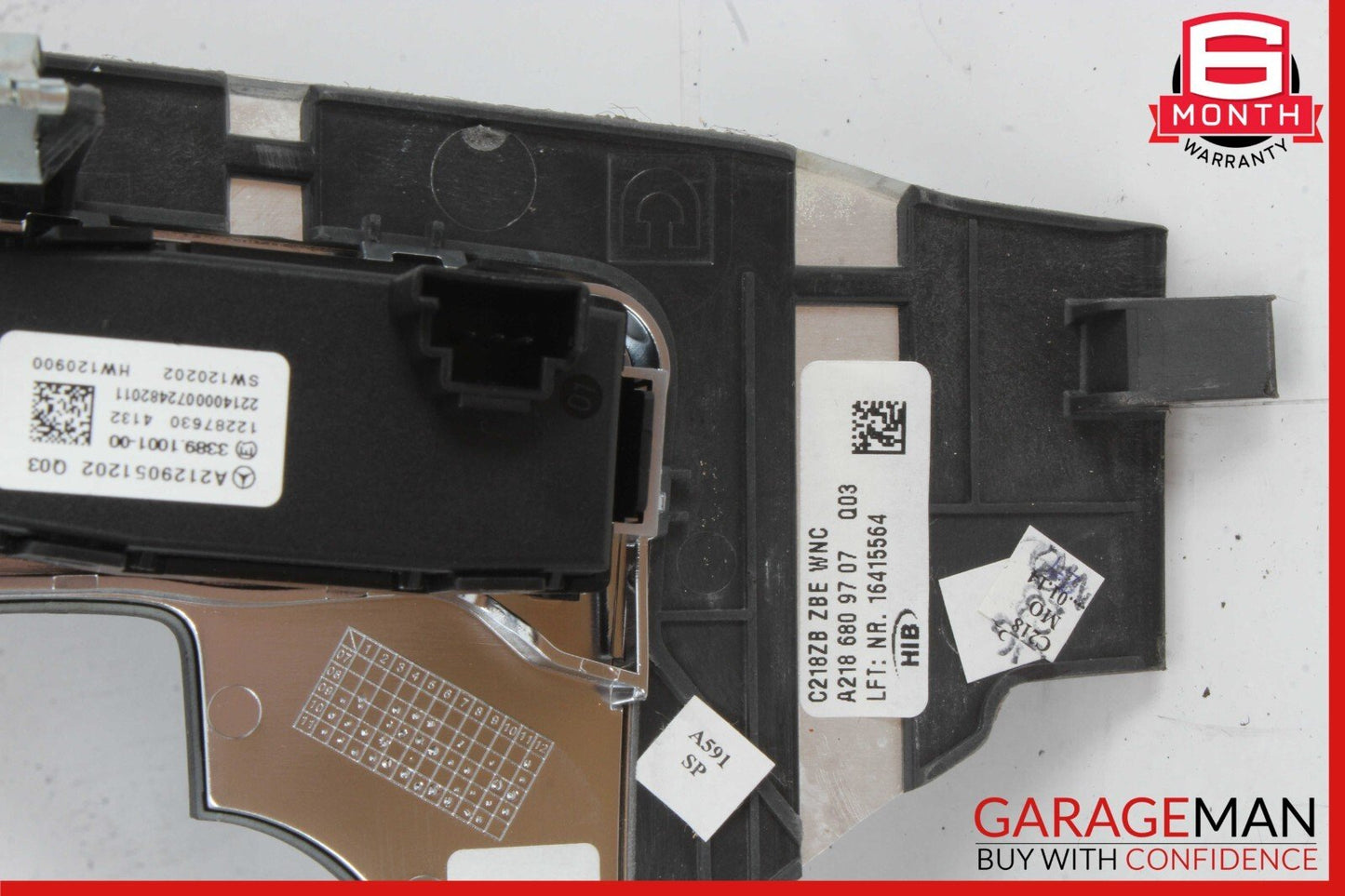 12-14 Mercedes W218 CLS500 Center Console Switch Trim Bezel Cover Wood OEM