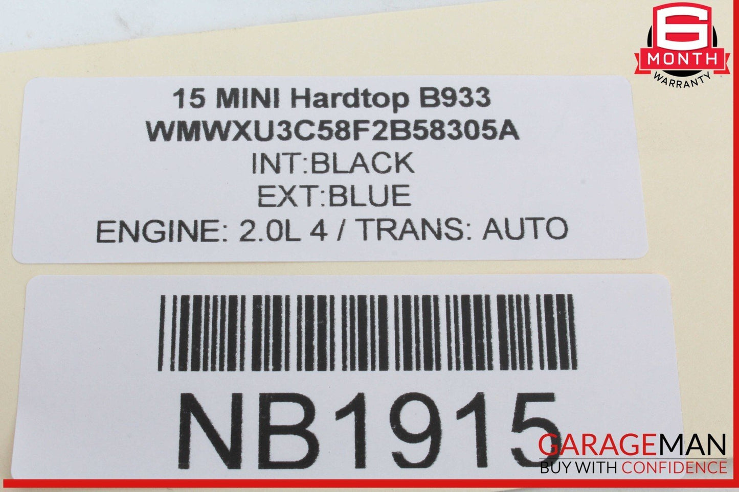14-19 Mini Cooper Speedometer Instrument Cluster 9388467 OEM