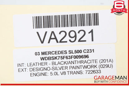 97-08 Mercedes R230 SL500 S550 S500 E320 Engine Motor Starter OEM