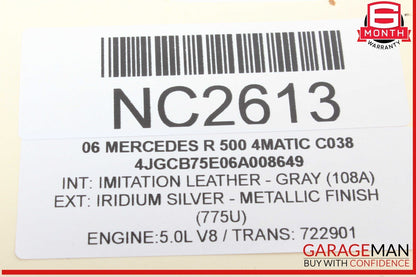 06-13 Mercedes W251 R500 4MATIC Front Left Side Door Control Module Unit OEM
