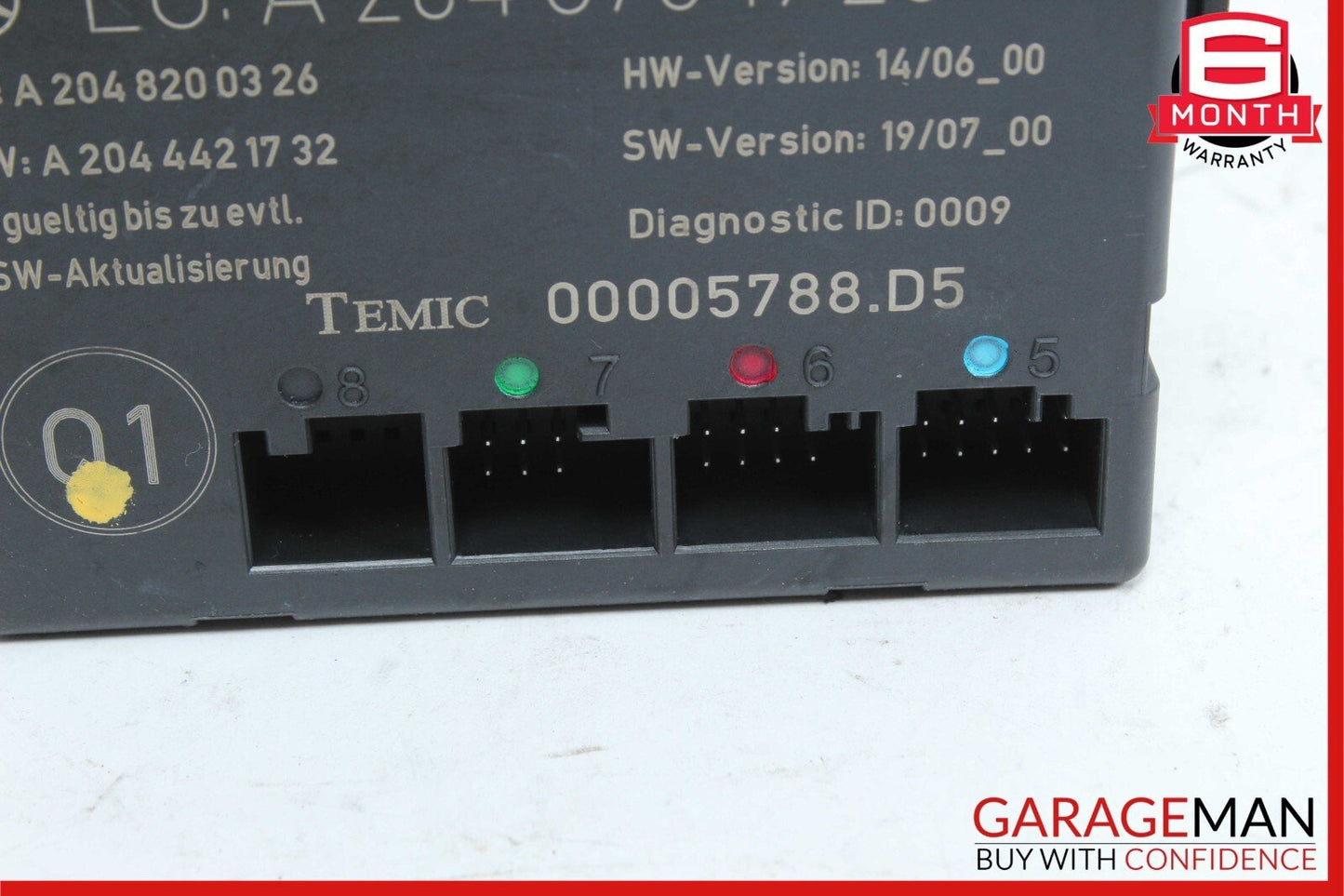 08-14 Mercedes W204 C300 Front Left Side Door Control Module OEM