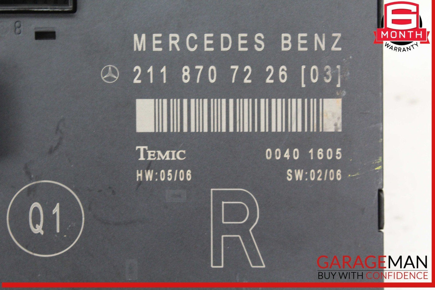 03-09 Mercedes W211 E320 CDI Front Right Passenger Side Door Control Module OEM